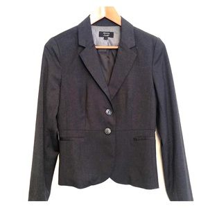 Dark grey blazer suit jacket